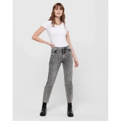 Top Col rond Manches courtes blanc en coton