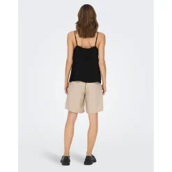 Top Col rond Sans manches noir Yara