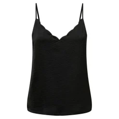Top Col rond Sans manches noir Yara