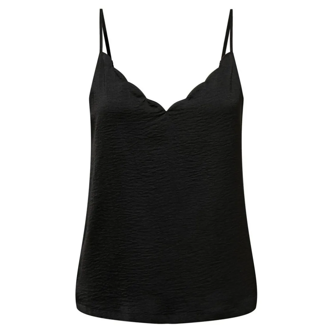 Top Col rond Sans manches noir Yara