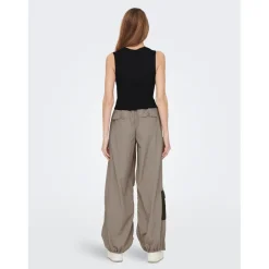 Top Col rond Sans manches noir en viscose