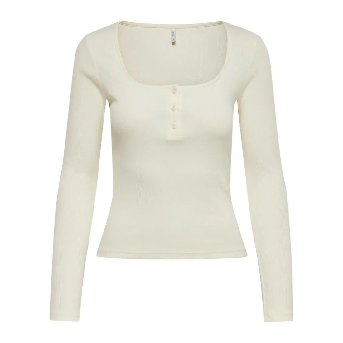 Top Ecru blanc en coton