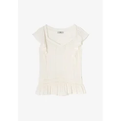 Top FLOMA blanc Alia en viscose