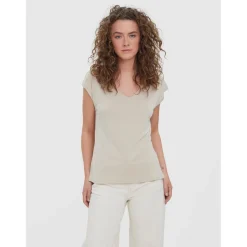 Top Gris en coton modal