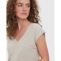 Top Gris en coton modal