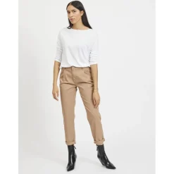 Top manches 3/4 blanc en viscose