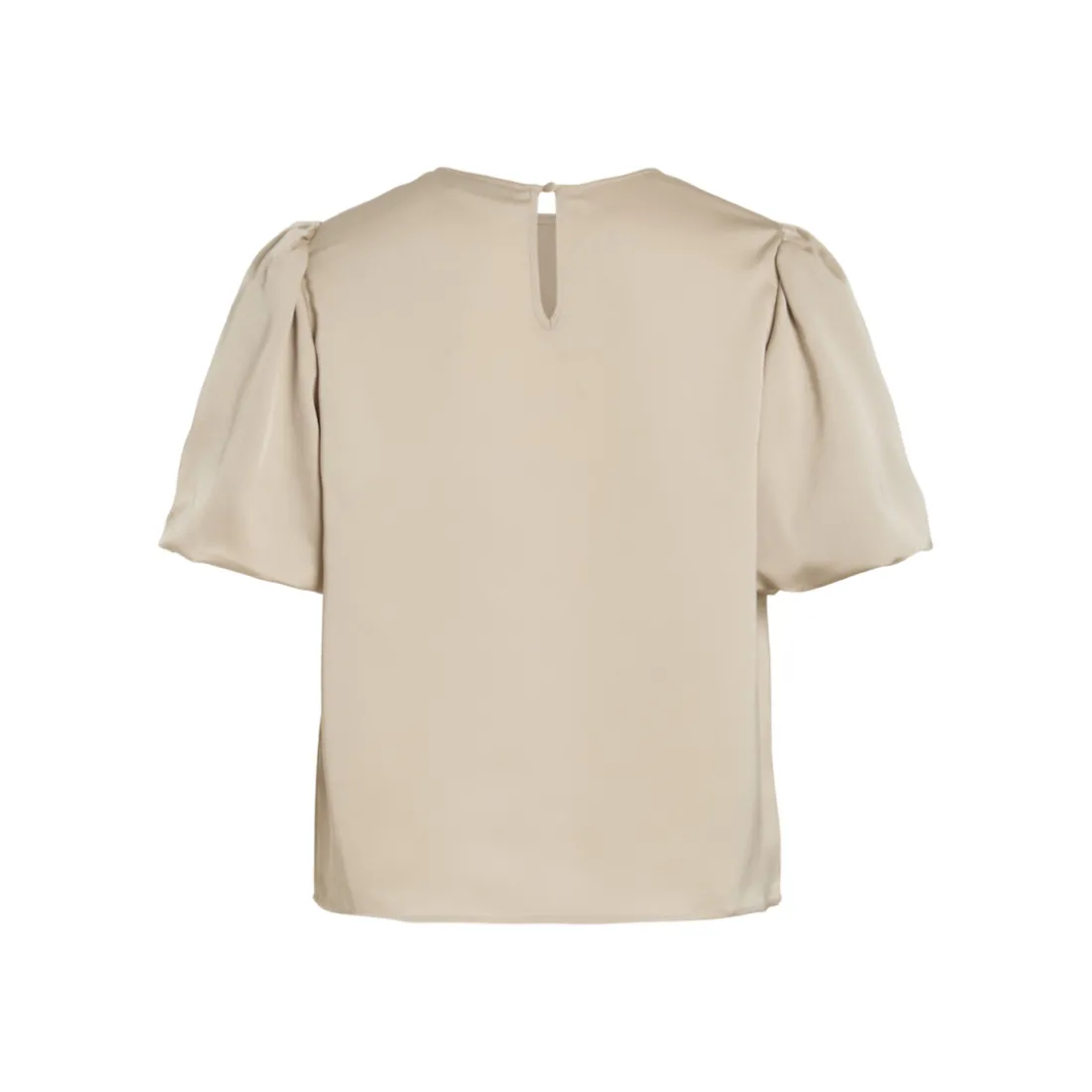 Top manches 2/4 en satin Viellette gris Willa