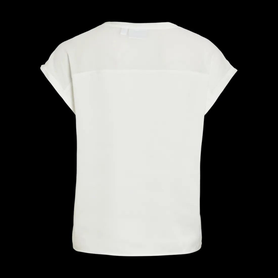 Top manches courtes blanc Ruby en viscose