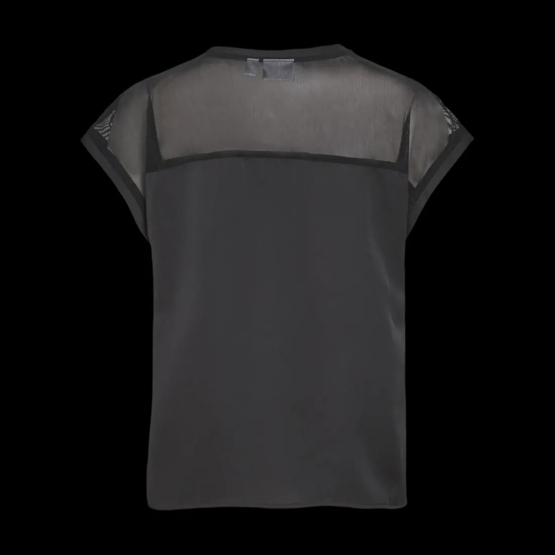 Top manches courtes noir Zara en viscose