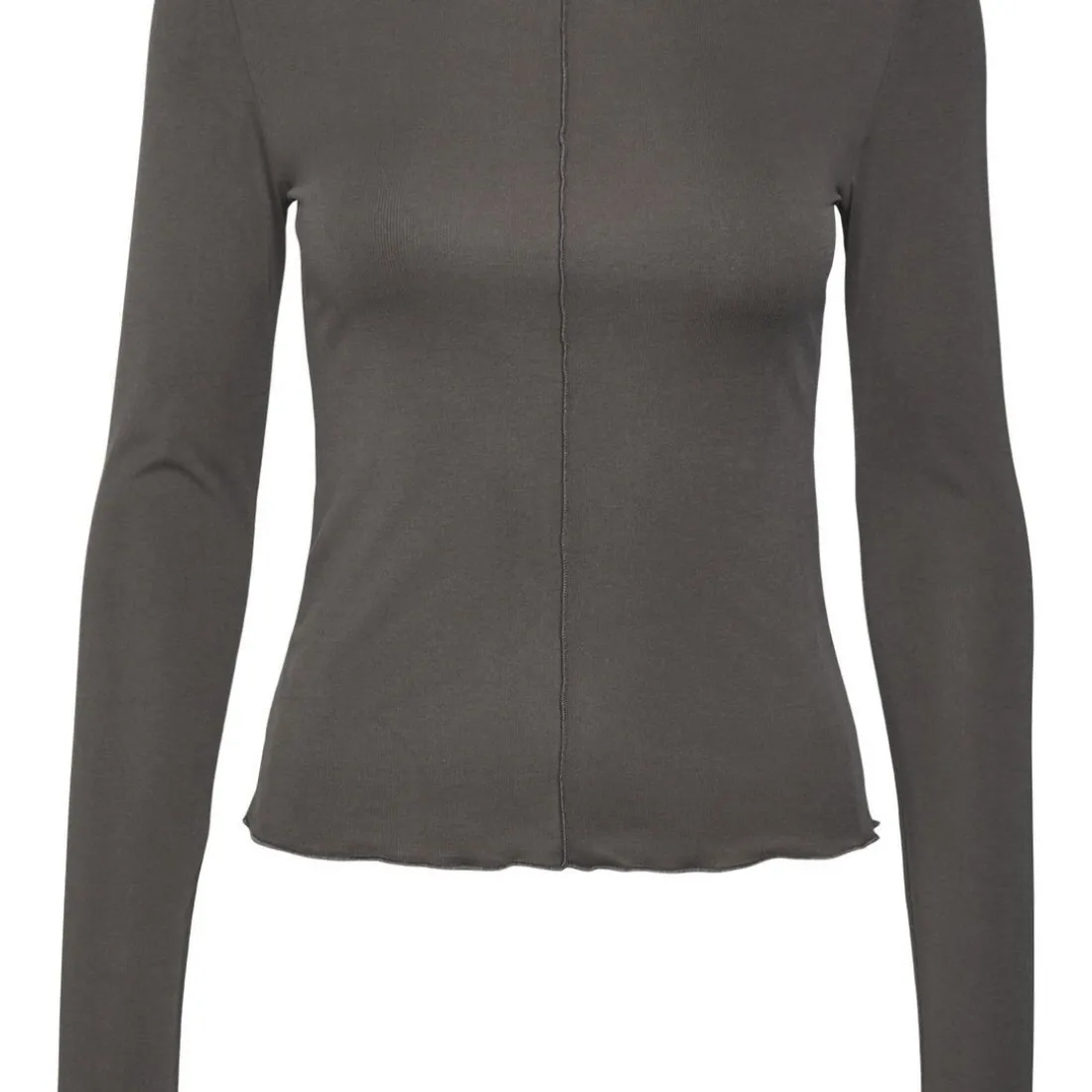 Top manches longues en lyocell Maggie pavement marron Willa
