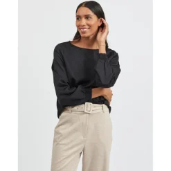Top manches longues noir Lola