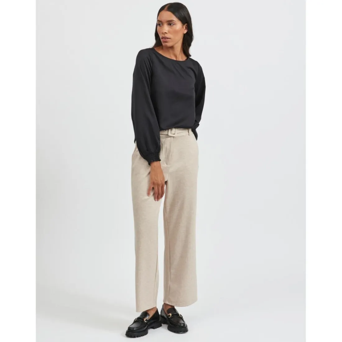 Top manches longues noir Lola