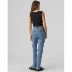 Top Regular Fit Col en V Sans manches noir Hattie