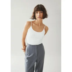 Top sans manches blanc Elsie