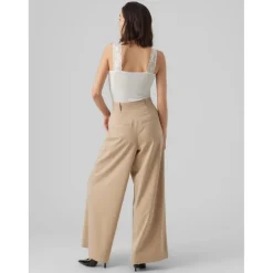 Top Tight Fit Col rond Sans manches Longueur regular blanc en viscose Lila