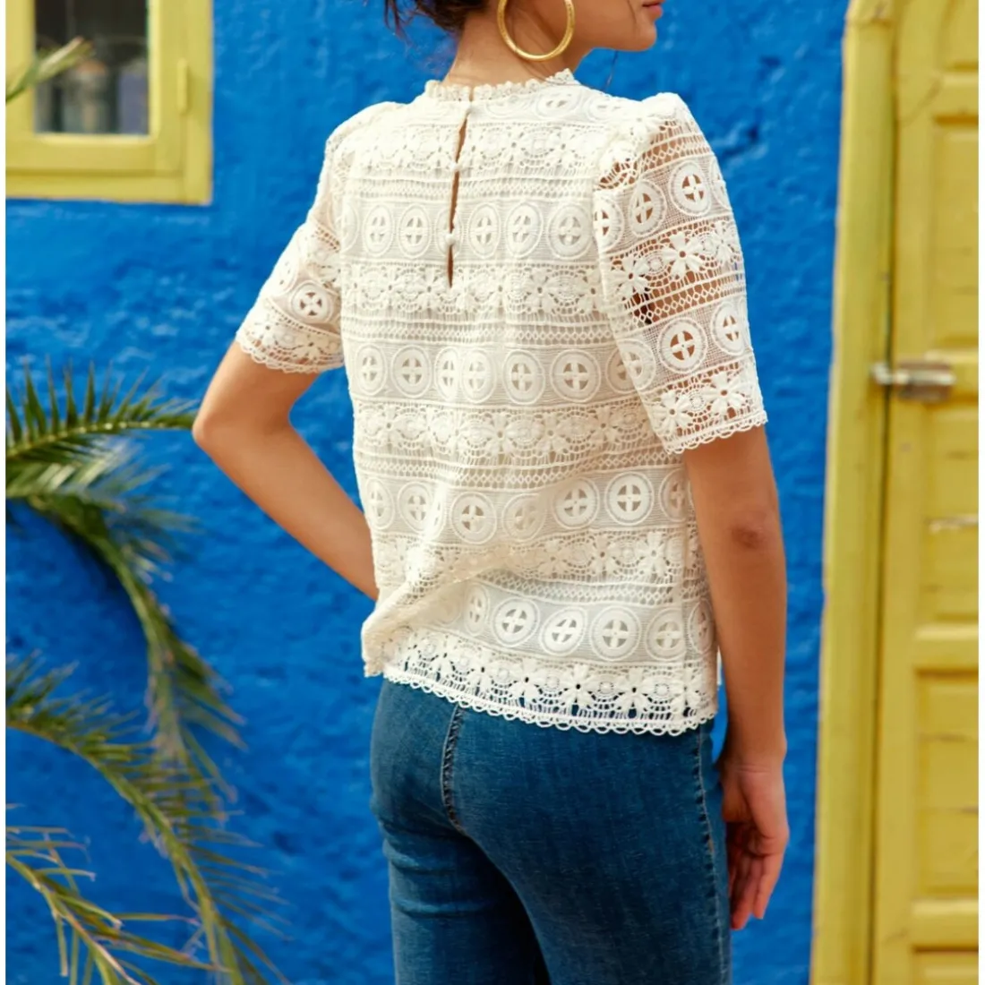 Top TILIE blanc