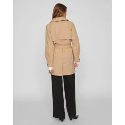 Trench coat ceinture à la taille col italien gris Beth