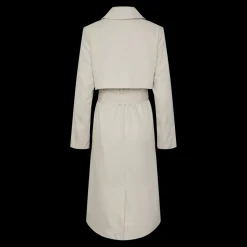 Trench col italien gris