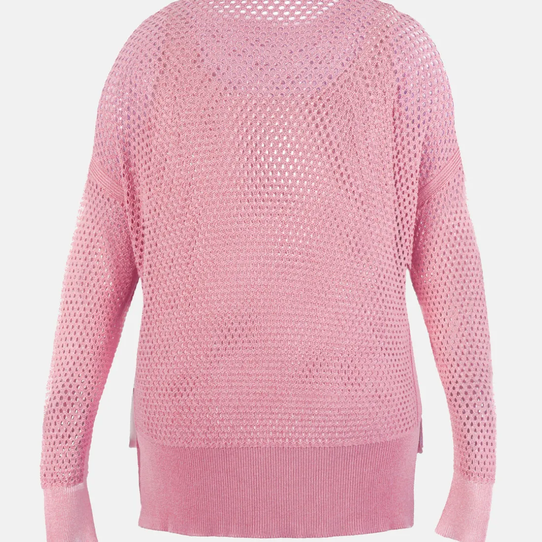 T-shirt ajouré rose Femme LEORE violet en coton