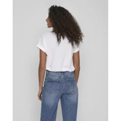 T-shirt col rond manches courtes blanc Lyra