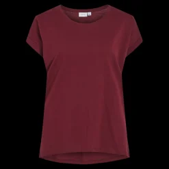 T-shirt col rond manches courtes violet Nora