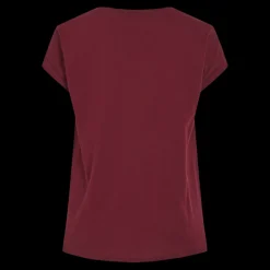 T-shirt col rond manches courtes violet Nora