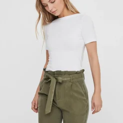 T-shirt Femme blanc en coton modal