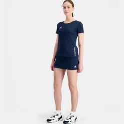 T-shirt Femme manches courtes TENNIS N°1 W dress blues bleu en coton