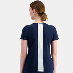 T-shirt Femme manches courtes TENNIS N°1 W dress blues bleu en coton