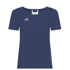 T-shirt Femme manches courtes TENNIS N°1 W dress blues bleu en coton