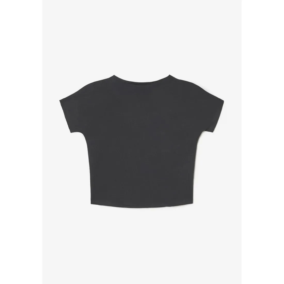 T-shirt fille Musgi noir imprimé en coton