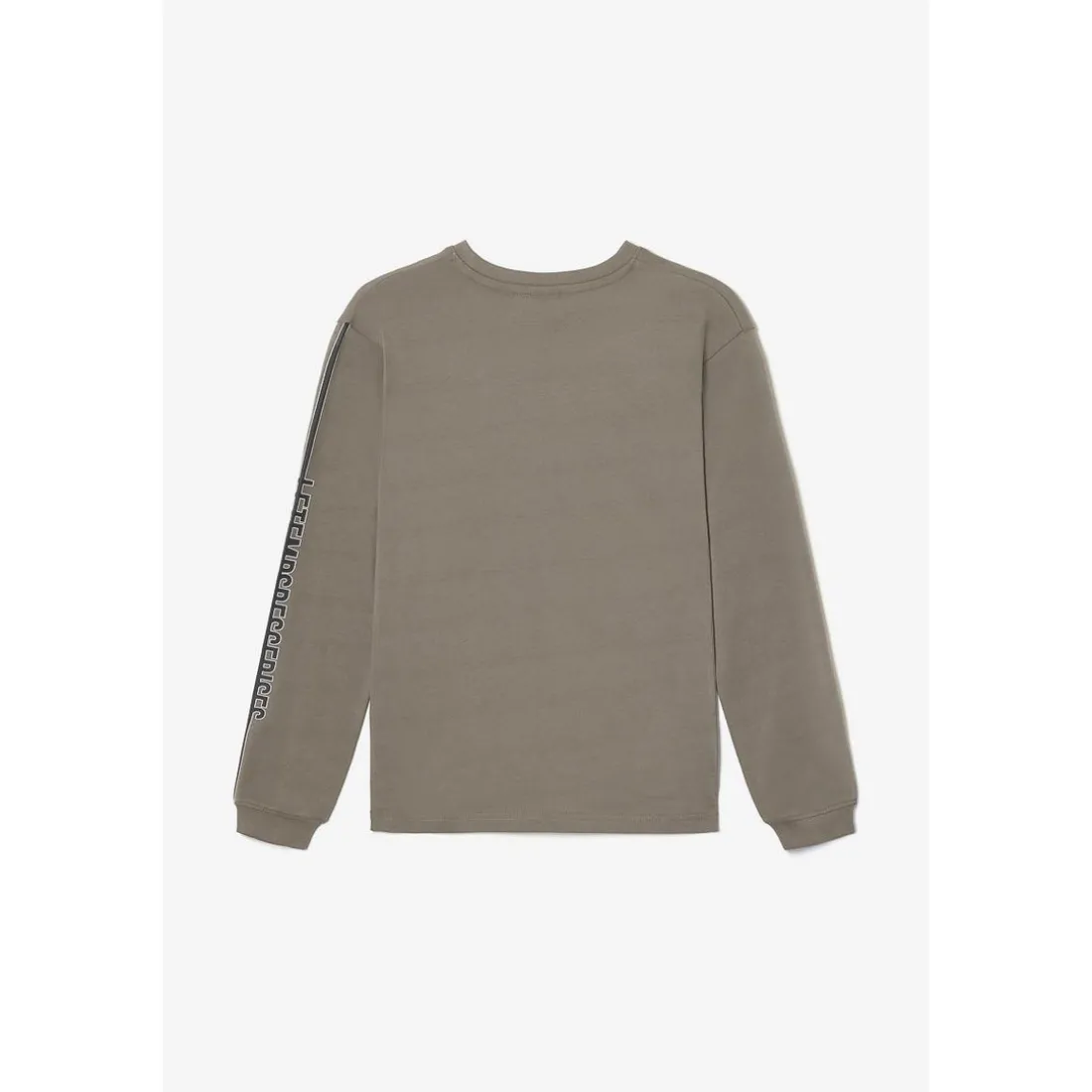 T-shirt garçon Alabamabo beige foncé blanc en coton