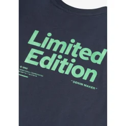 T-shirt garçon Shumbo bleu nuit en coton