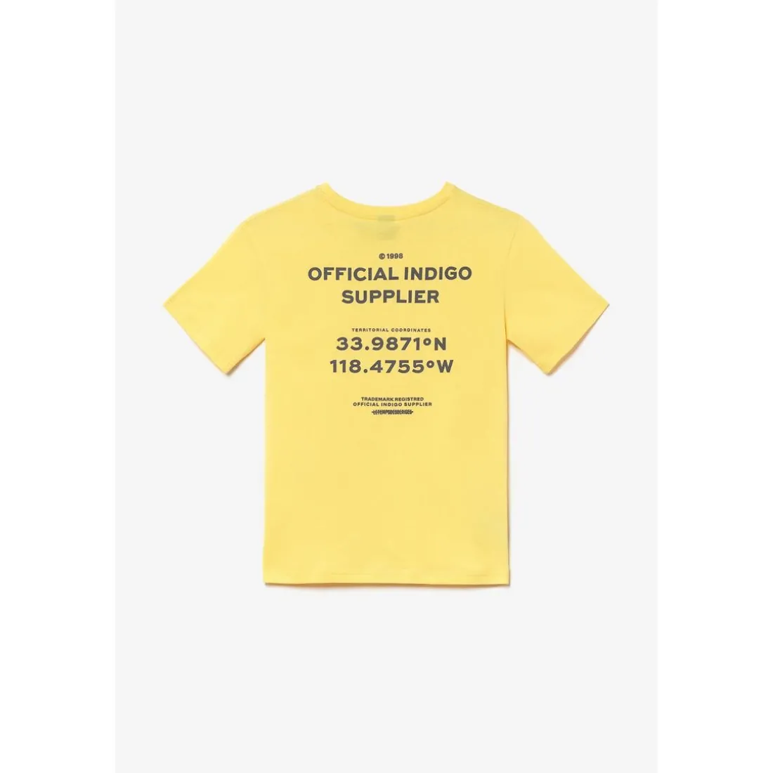 T-shirt garçon Shumbo jaune en coton