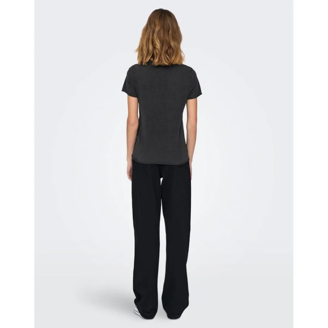 T-shirt Imprimé Col rond Manches courtes noir en coton Hope