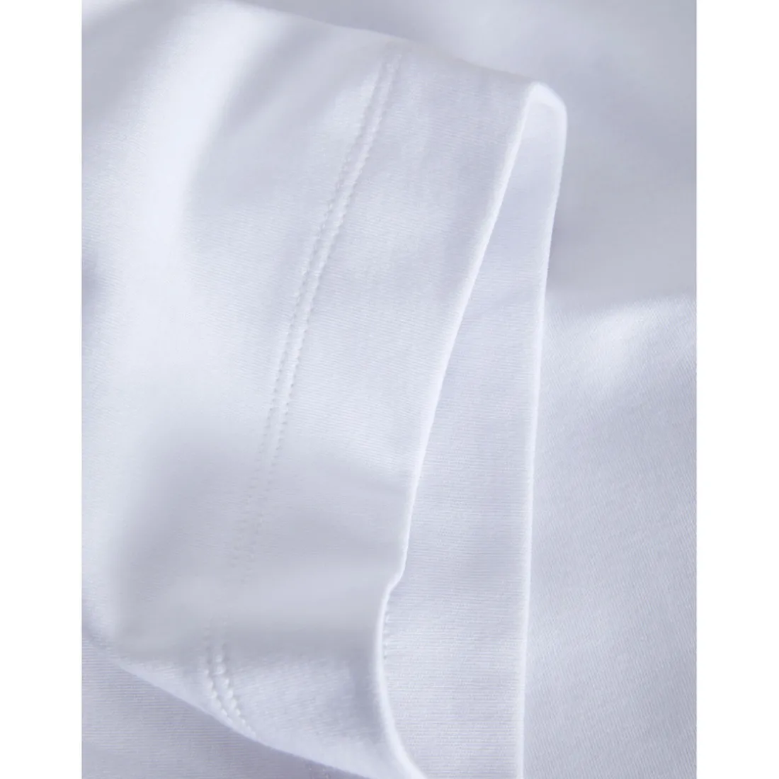 T-shirt Loose Fit Col rond Manches courtes Blanc en coton Ford
