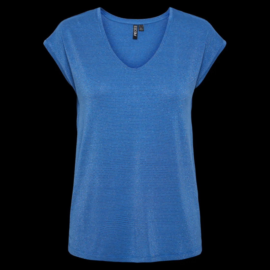 T-shirt loose fit manches courtes bleu Ava