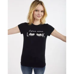 T-shirt manche courte BLEU MARINE en coton