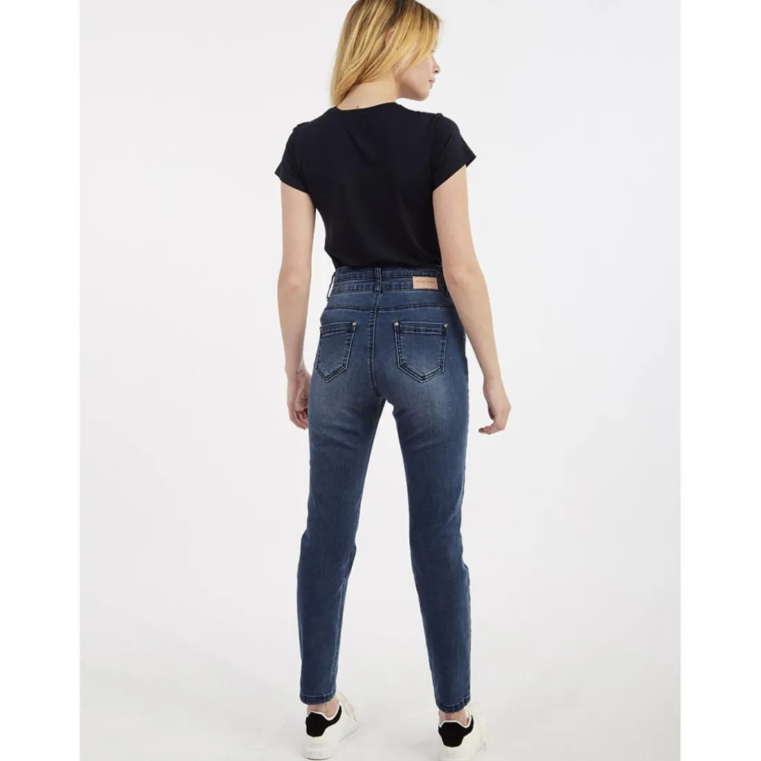 T-shirt manche courte BLEU MARINE en coton