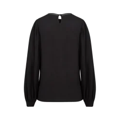 T-shirt manches longues en coton noir