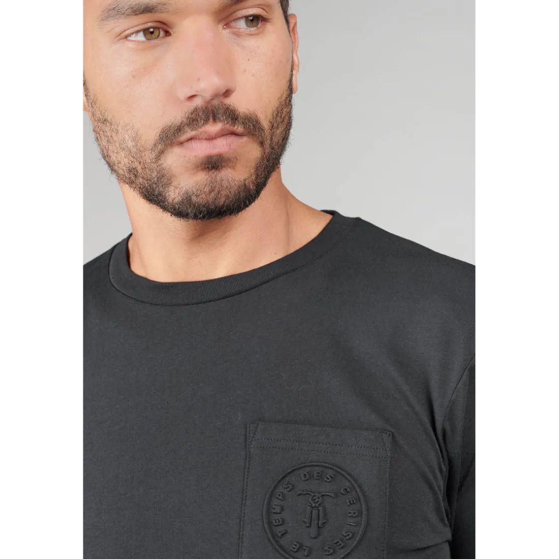 T-shirt manches longues Laia noir en coton