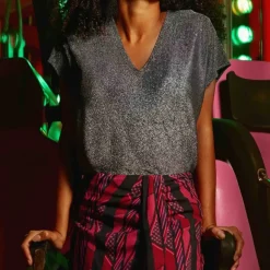 T-Shirt MARCELINA argent