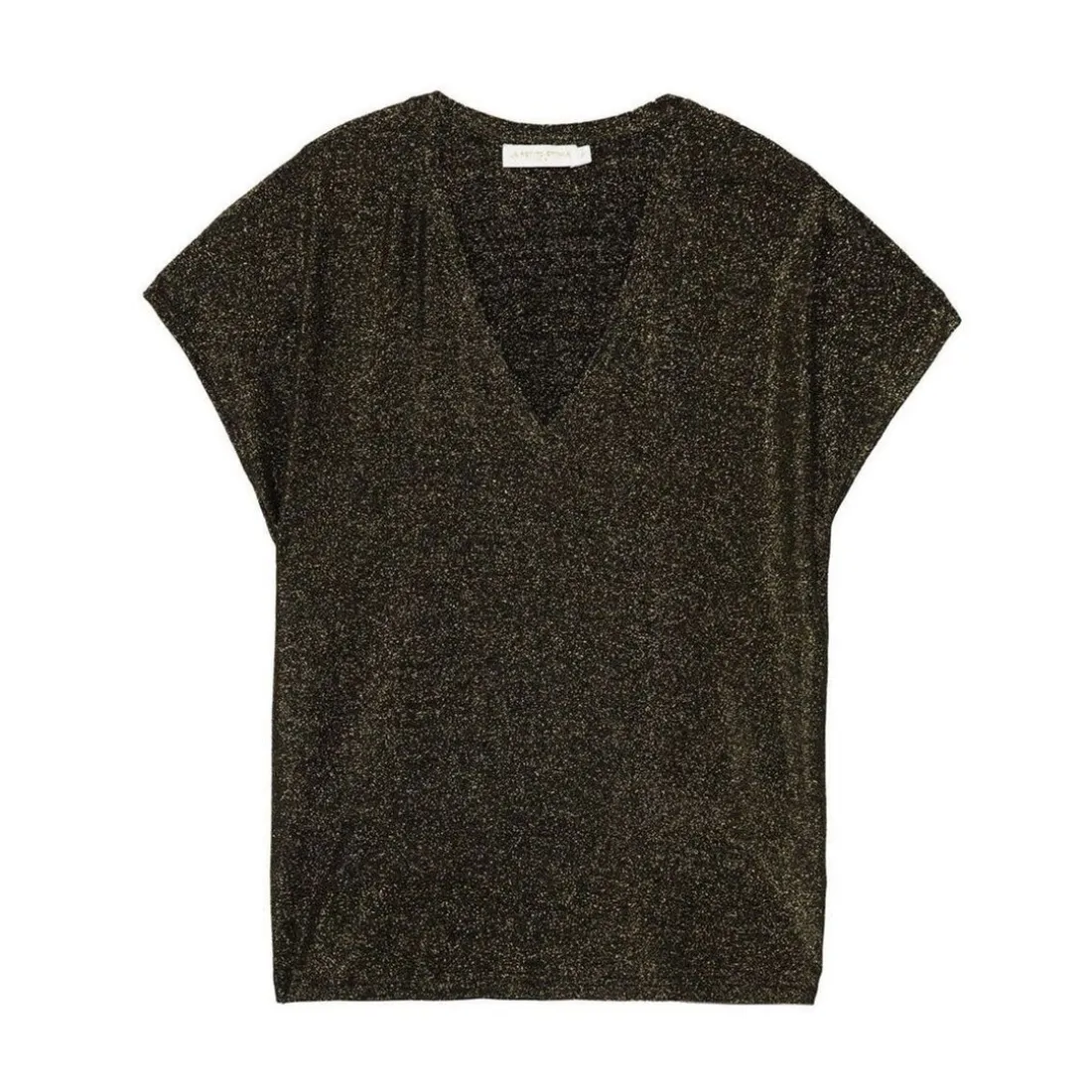 T-Shirt MARCELINA pailleté mordore doré