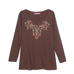 Tshirt marron en coton