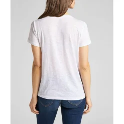 T-Shirt MC Femme V Neck Tee blanc