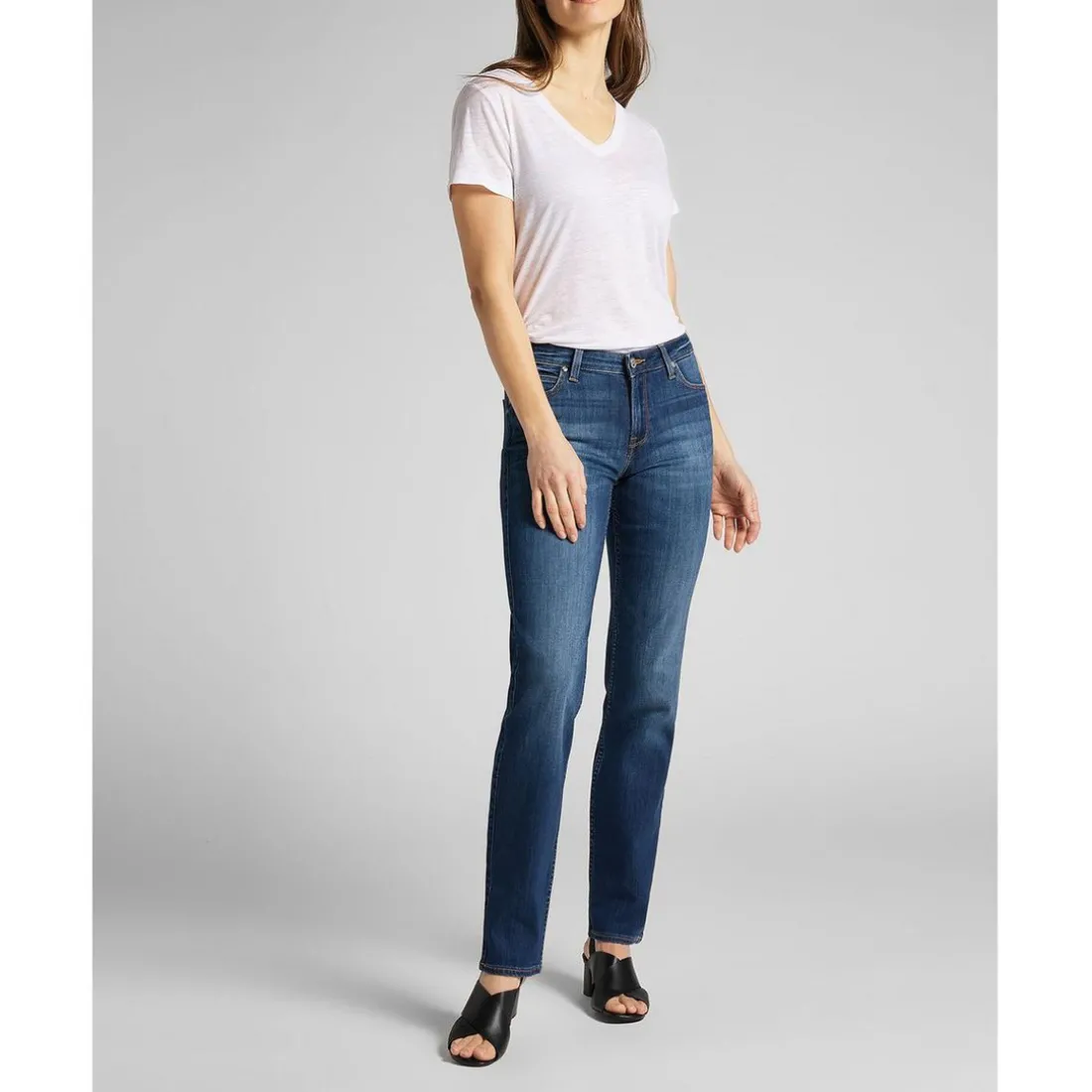 T-Shirt MC Femme V Neck Tee blanc