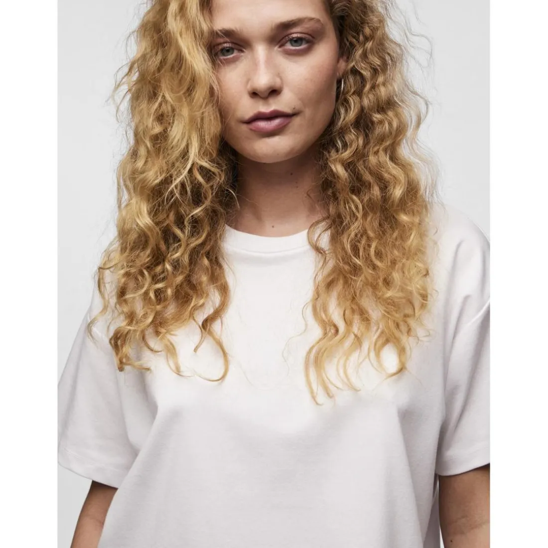 T-shirt oversize fit manches courtes blanc