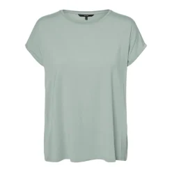 T-shirt Regular Fit Col rond Manches courtes Longueur regular vert Ria