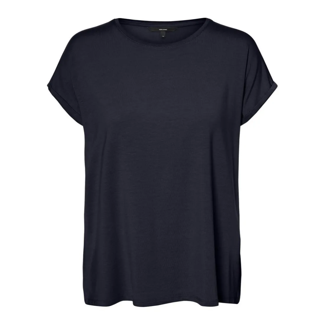 T-shirt Regular Fit Col rond Manches courtes Longueur regular bleu Lina