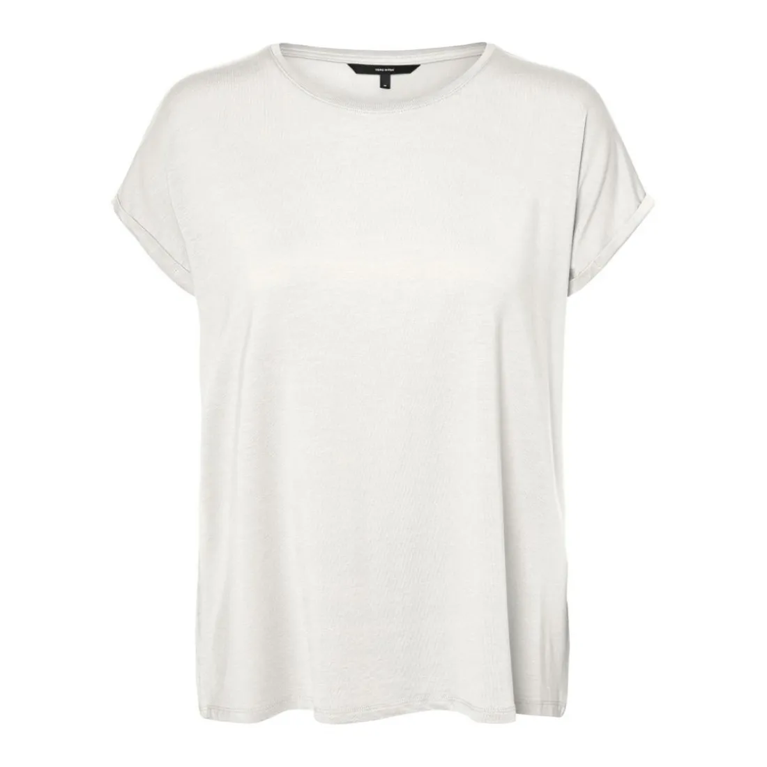 T-shirt Regular Fit Col rond Manches courtes Longueur regular blanc Skye